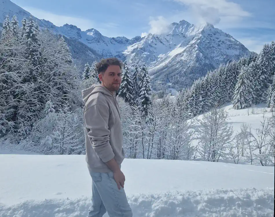 That's just me in the Alps