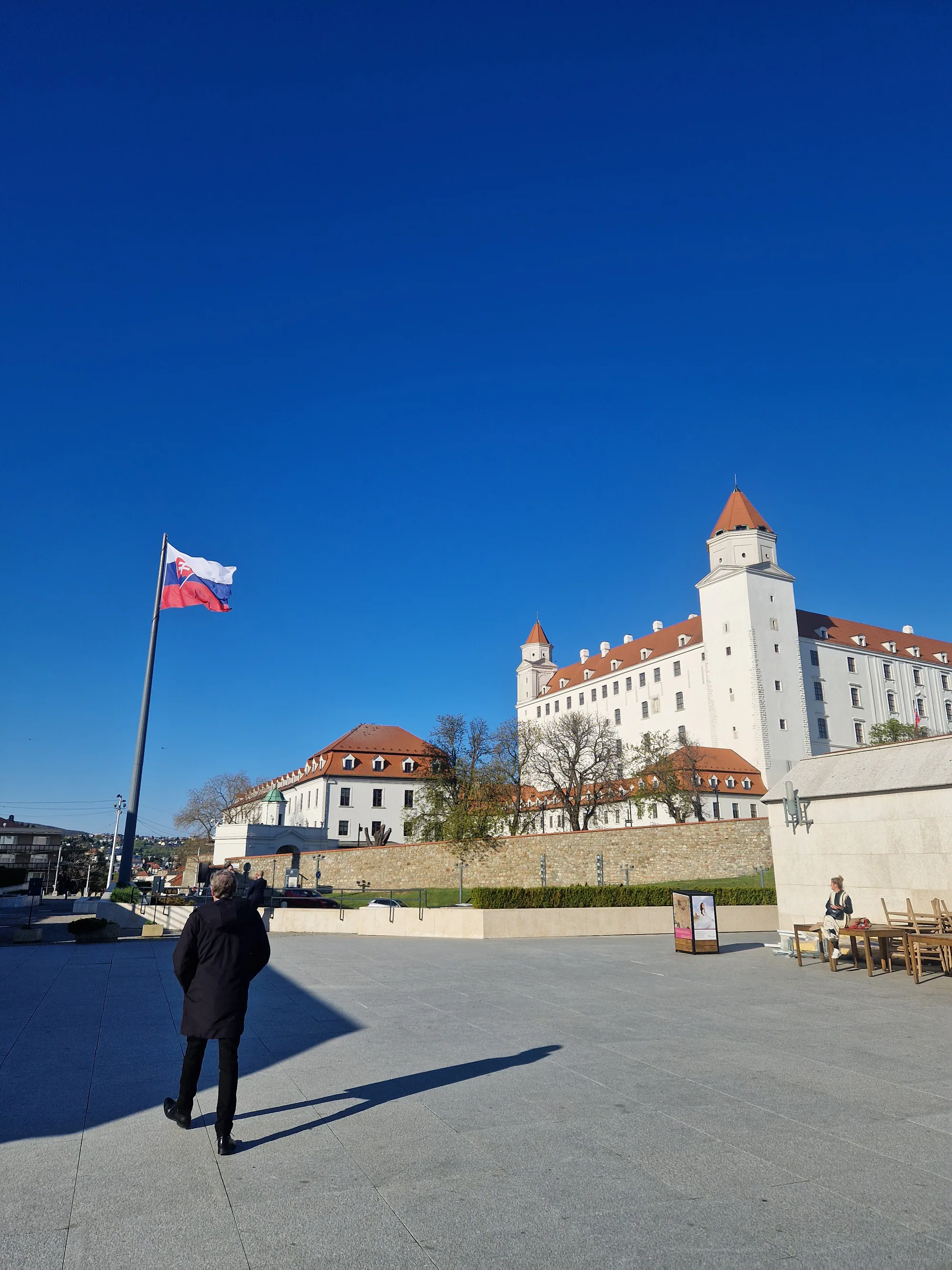 Bratislava Castle above the old town
