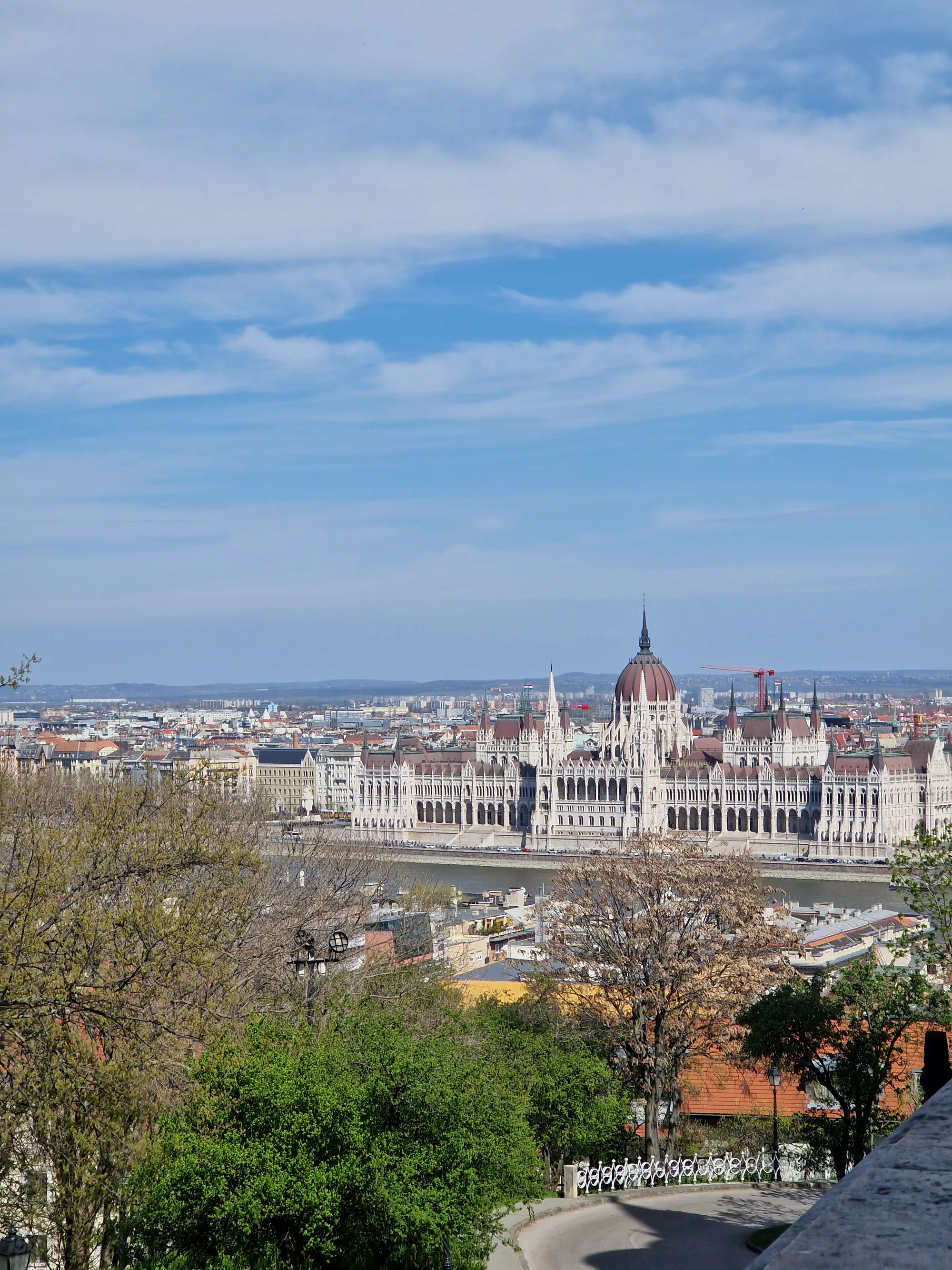 The Hungarian Parliament Building on the Danube in Budapest