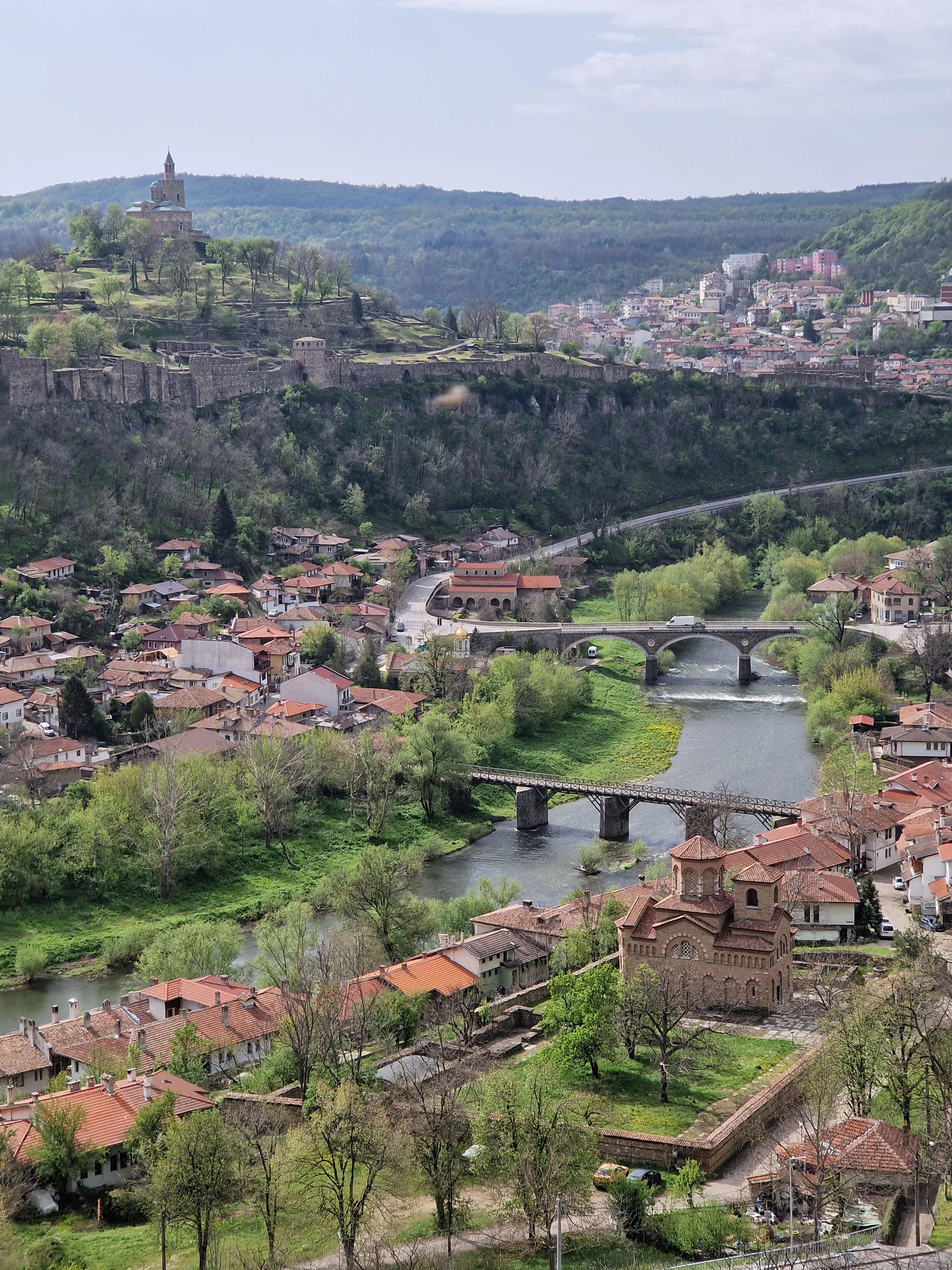 The Yantra River winding through Veliko Tarnovo