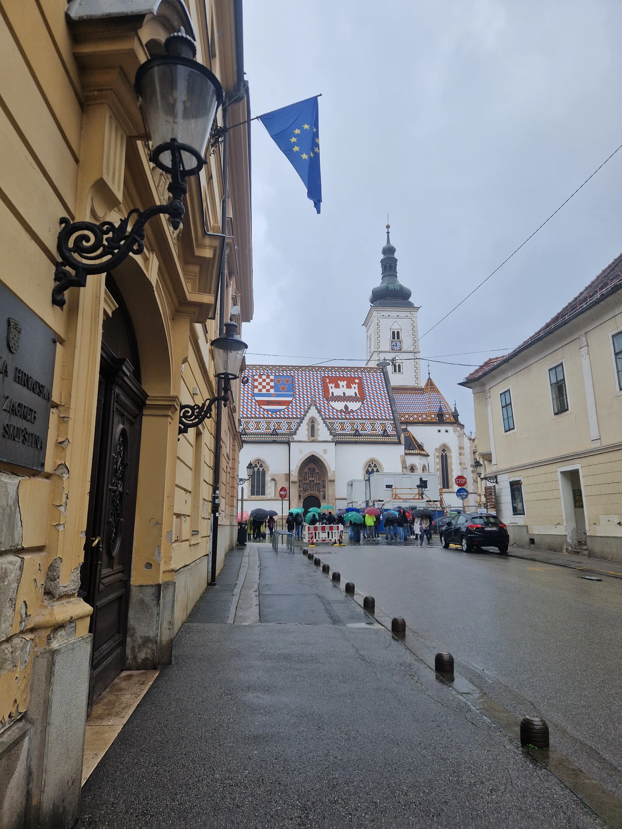 Zagreb's old town gas laterns